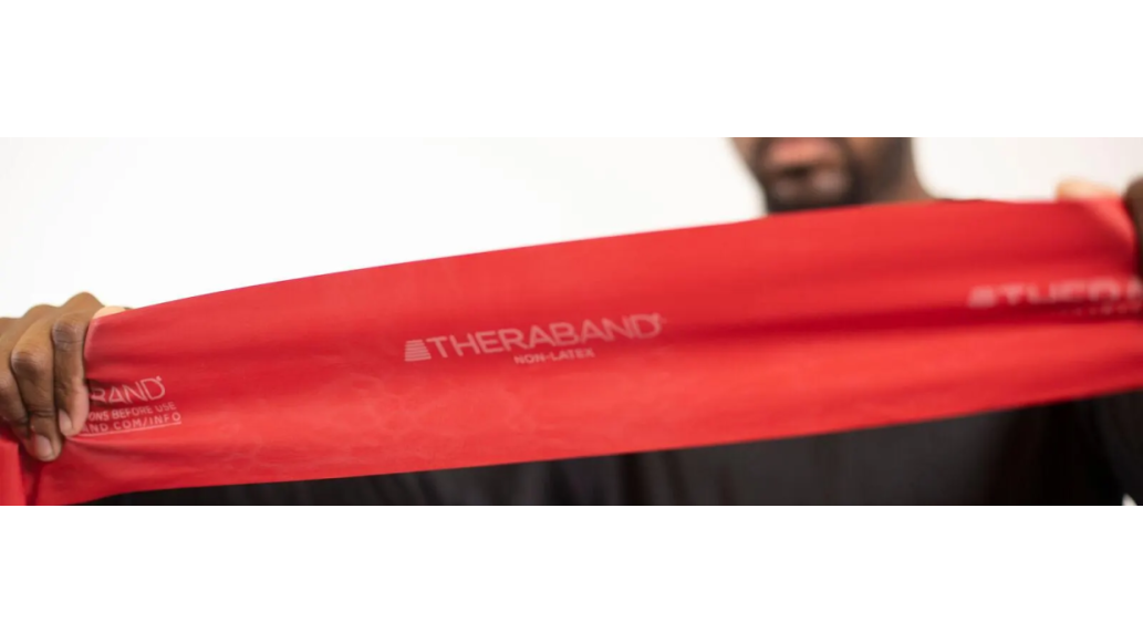 red theraband resistance band
