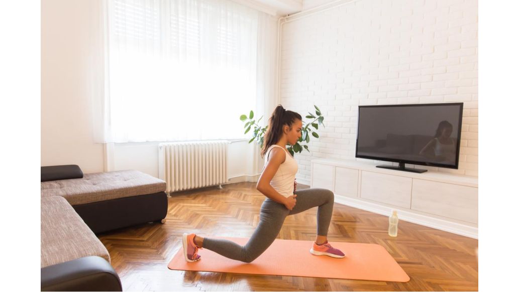 woman doing yoga