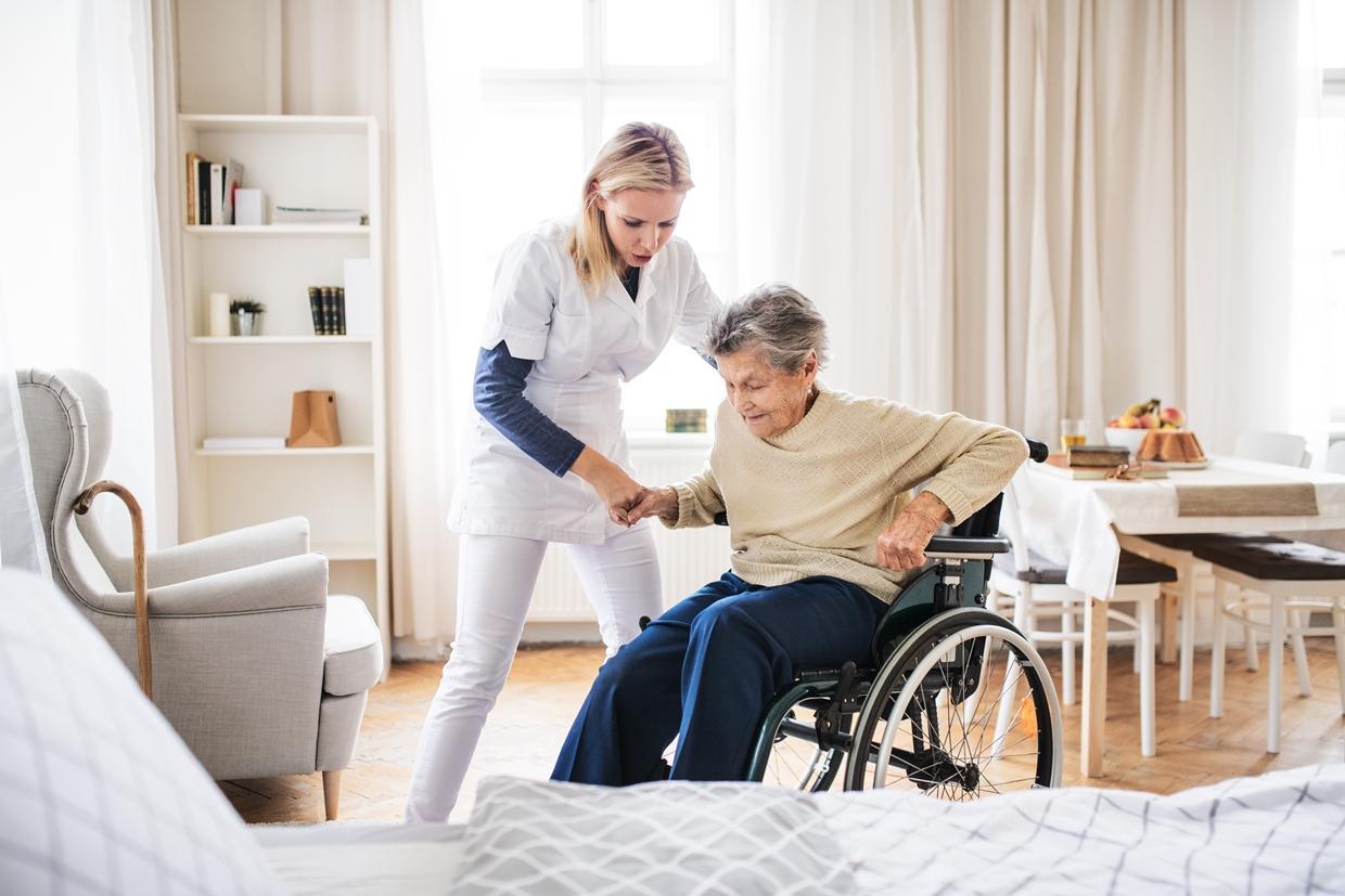 How to Move Disabled Person from Bed to Wheelchair 