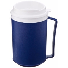 Insulated Mug with Lid - Tumbler Lid - Blue - 12 oz.