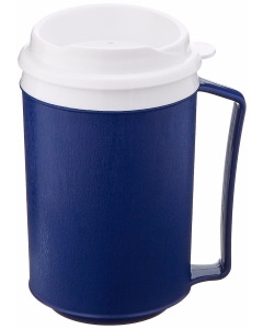 Insulated Mug with Lid - Tumbler Lid - Blue - 12 oz.