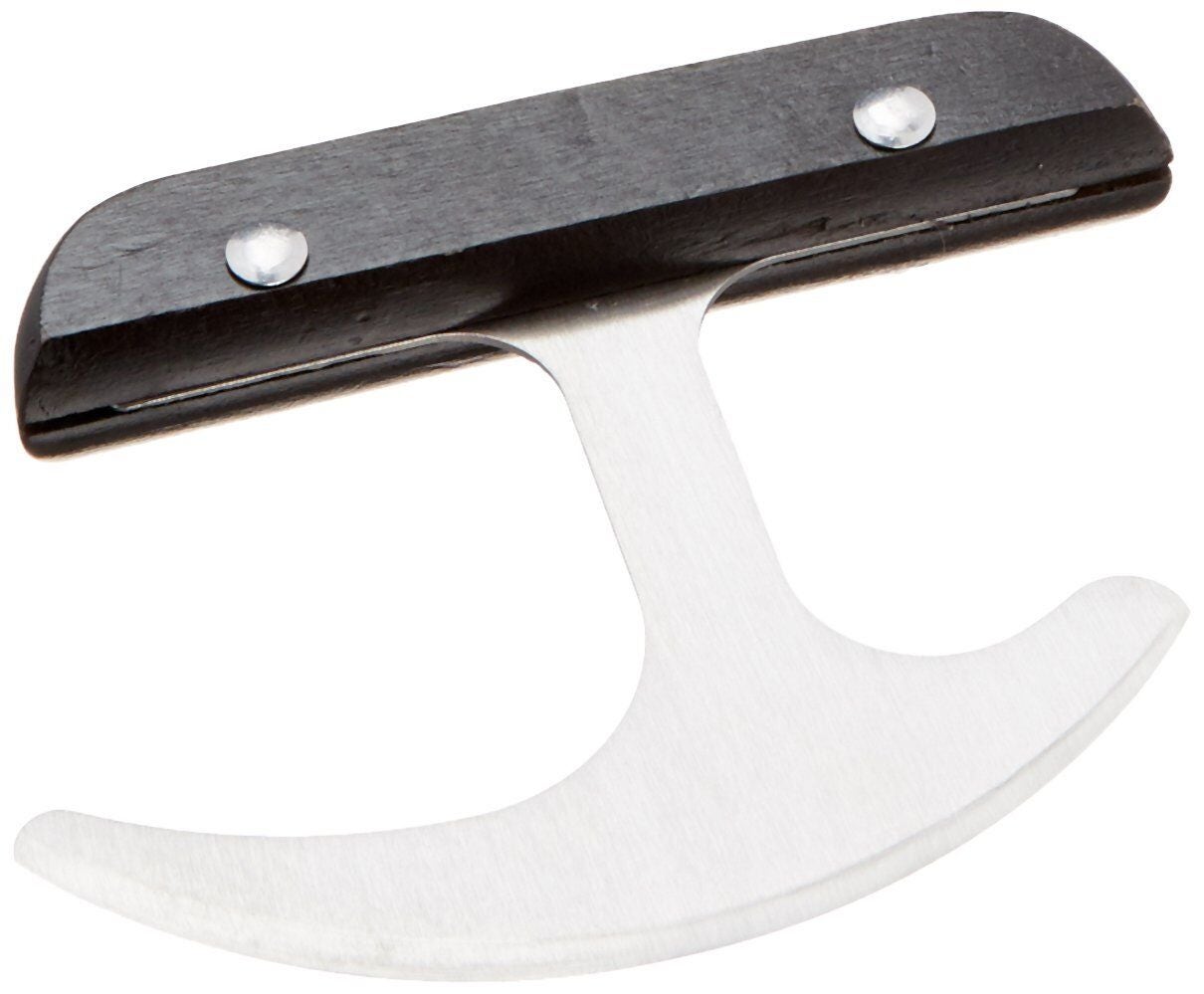 Rocker Knife with Wooden Handle