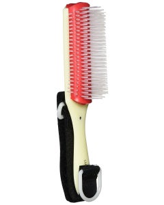 Hairbrush with Hook and Loop Handle