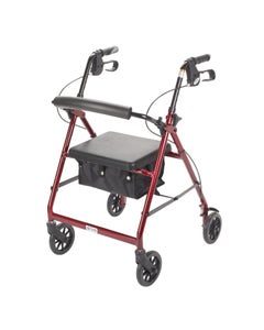 Drive Aluminum Rollator with Fold-Up, Removable Backrest