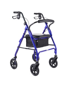 Days Lightweight Aluminum Rollator, Blue