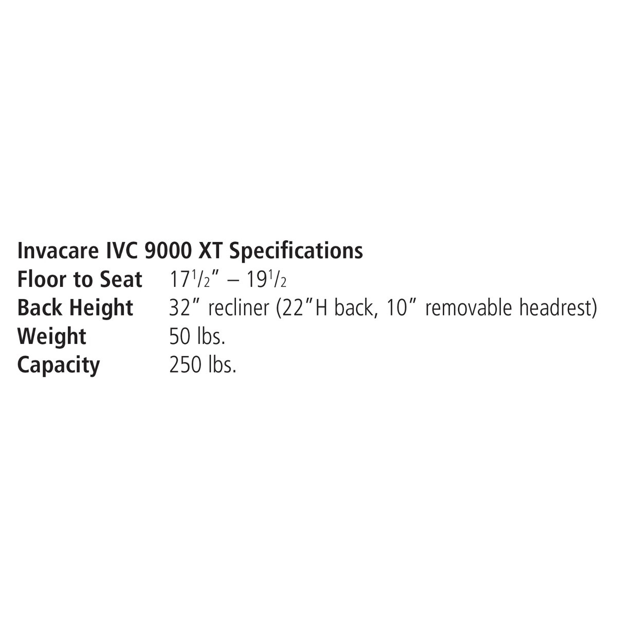 Invacare 9000 XT Recliner Wheelchair