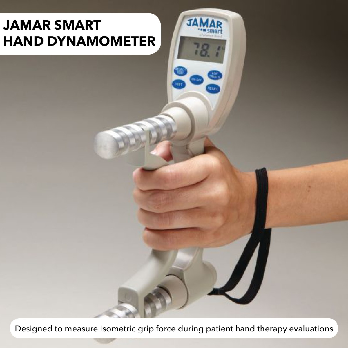 Digital hand dynamometer for strength testing