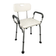 Homecraft Padded Back Shower Chair with Arms for Elderly and Handicap Users