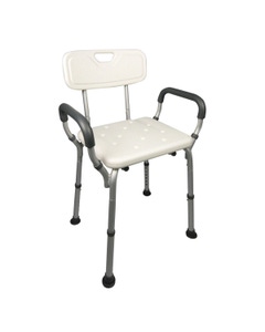 Homecraft Padded Back Shower Chair with Arms for Elderly and Handicap Users