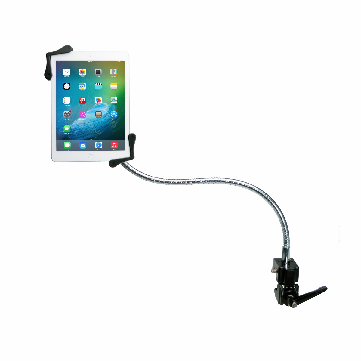 CTA Digital Gooseneck Clamp Stand Tablet Holder Performance Health