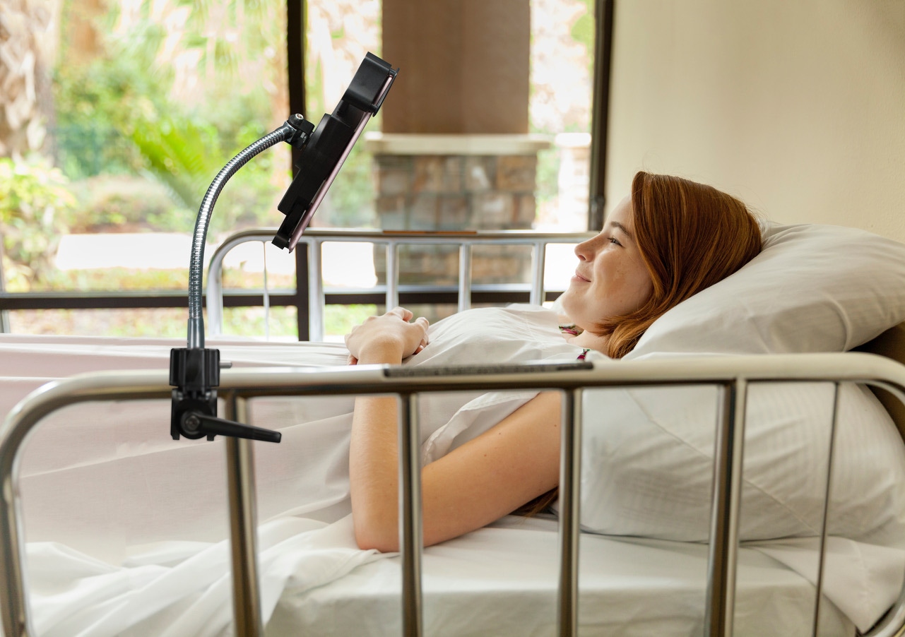 CTA Digital Gooseneck Clamp Stand Tablet Holder