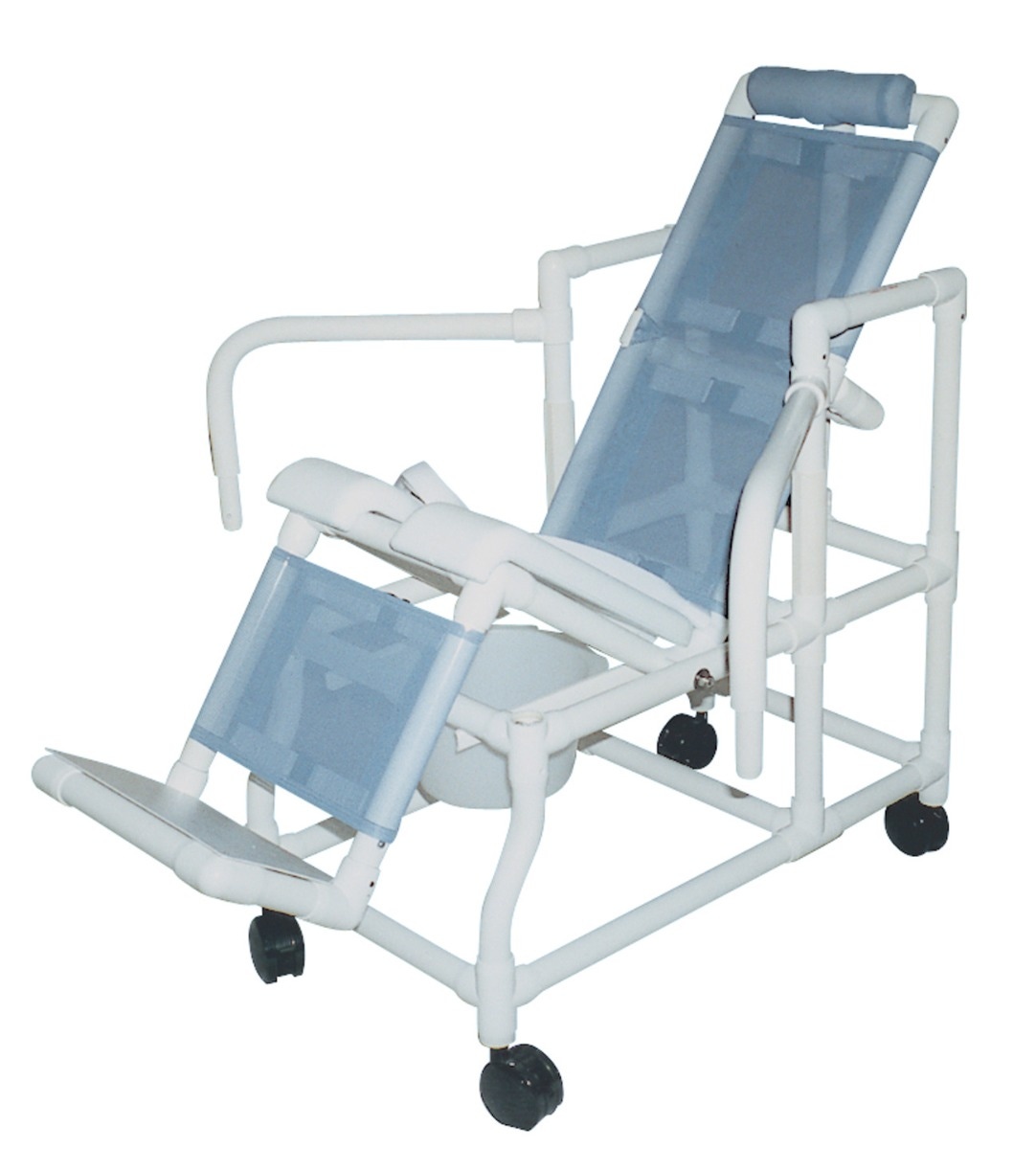 Tilting commode top chair