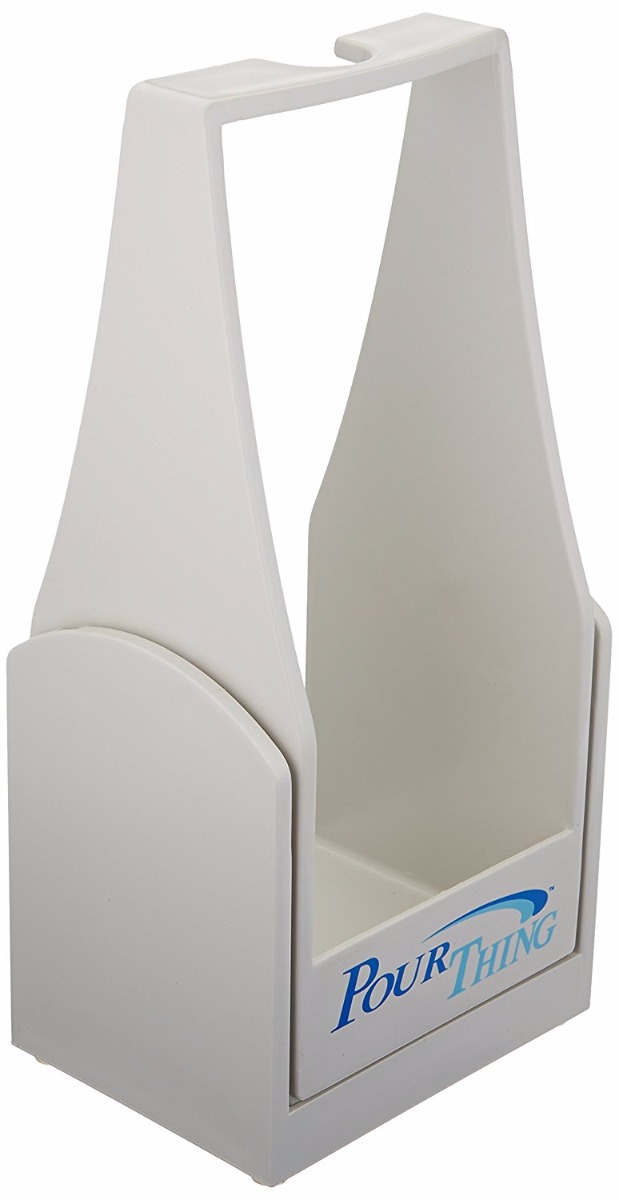 Pour Thing sitting upright.