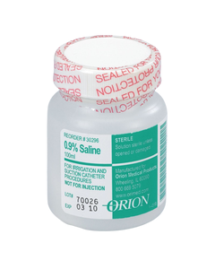 Orion's Irrigation Solution Saline 9% - 100 ml bottle