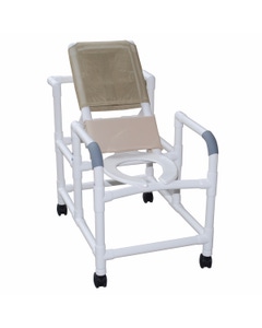 Wheeled Reclining Shower/Commode Chair