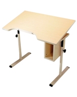 Adjustable Desk with Storage