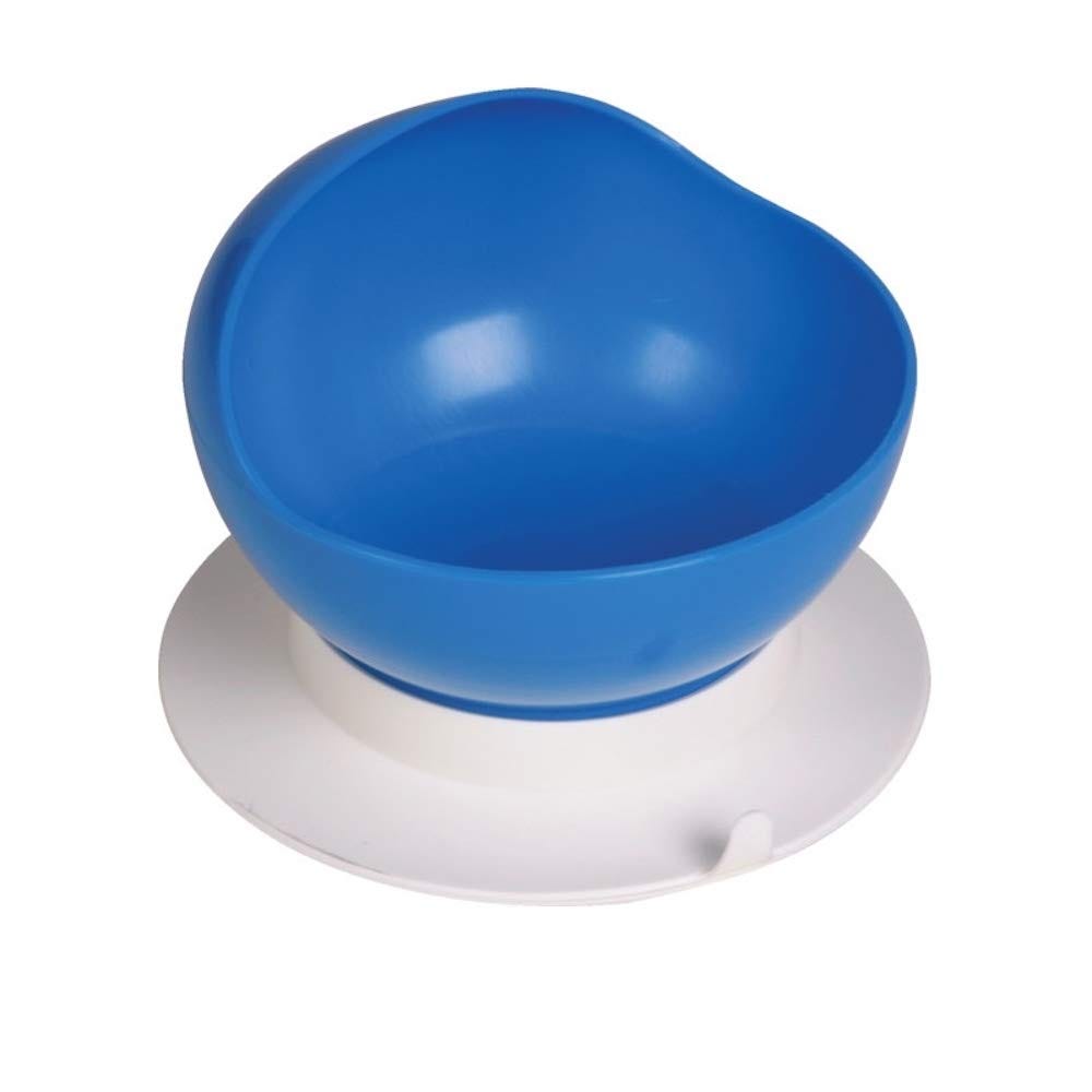 Blue Scooper Bowl with suction cup base.