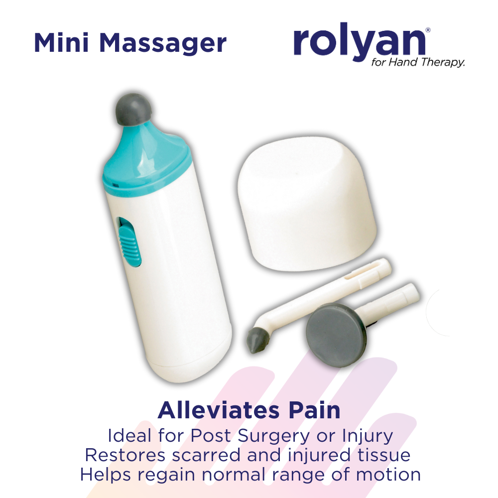 Rolyan Mini Massager with Battery - Experience Compact Wireless Relief