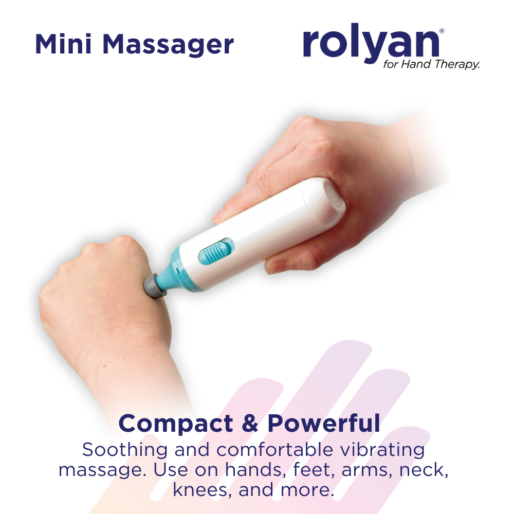 Rolyan Mini Massager with Battery - Experience Compact Wireless Relief