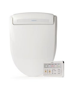 Toilet seat for bidet with 3-in-1 nozzle system