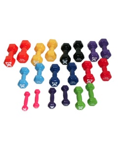 CanDo Vinyl-Coated Cast Iron Dumbbells