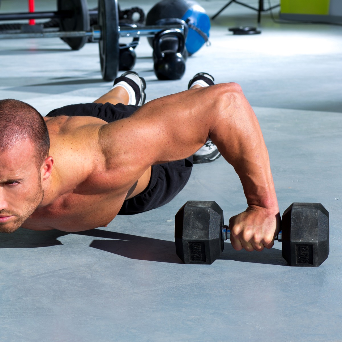 Rubber Hex Dumbbells