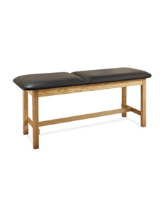 Clinton Wooden Backrest H-Brace Table