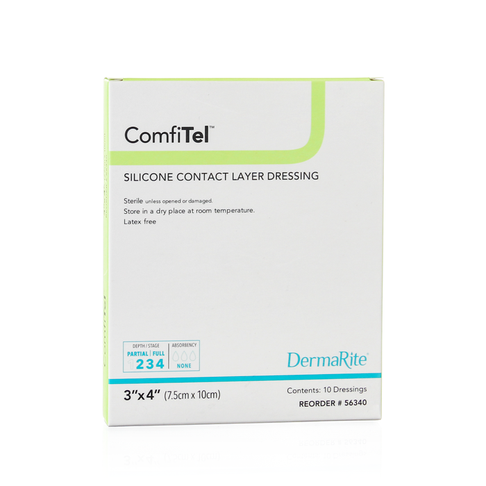 4 layers of wound dressing Wound Contact Layer Dressing Dermanet 4 X 5 Inch Mesh Polyethylene Rectangle Sterile