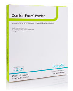 ComfortFoam Border Bordered Foam Wound Dressing With Soft Silicone Adhesive