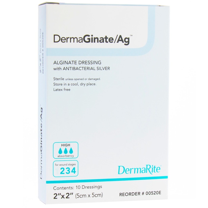 DermaGinate Ag Alginate Wound Dressing with Antibacterial | Performance Health DermaGinate Ag Alginate Wound Dressing with Antibacterial | Performance Health