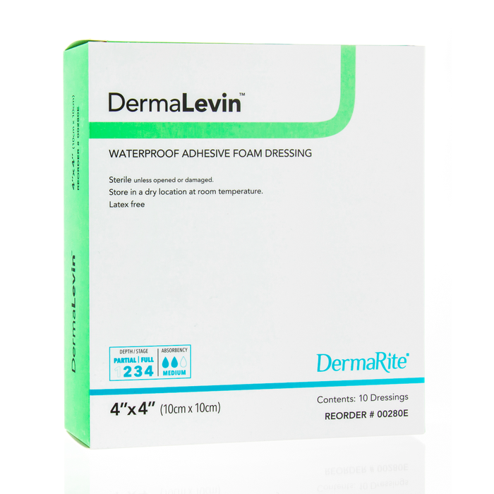 DermaLevin Waterproof Adhesive Foam Wound Dressing | Performance Health