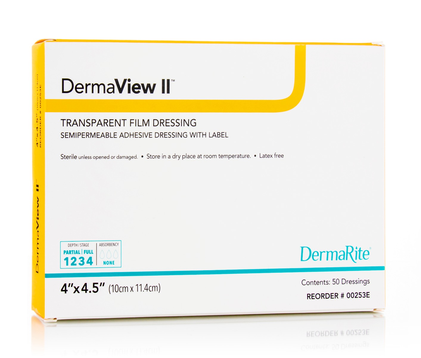 DermaView II Transparent Film Wound Dressing