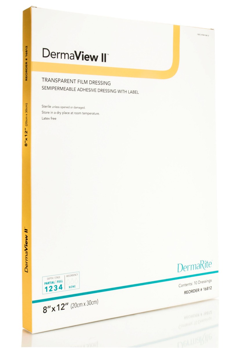 DermaView II Transparent Film Wound Dressing