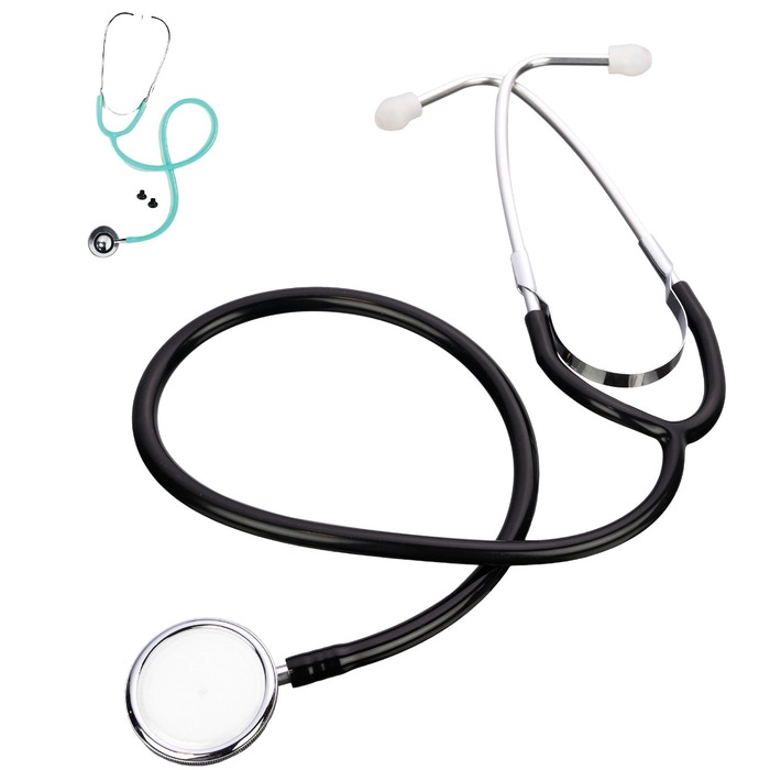 Cardinal Health Dual-head Stethoscope, Adult, Black