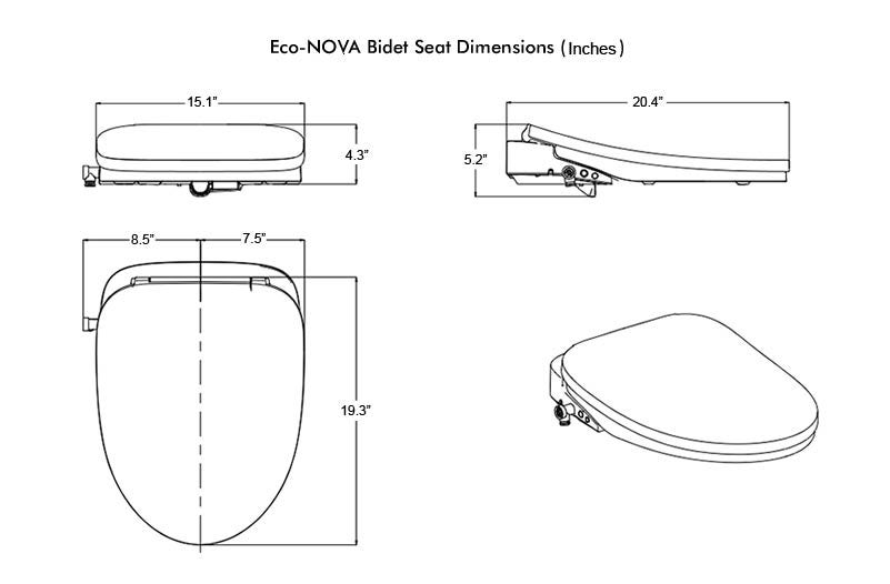 Eco-NOVA Luxury Bidet Seat