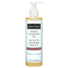 Bon Vital' Sweet Almond Oil 8 oz Bottle