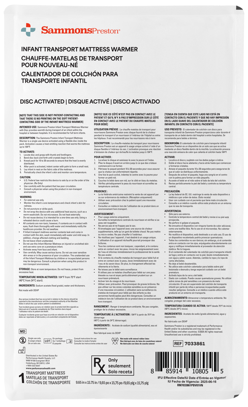 Sammons Preston Infant Transport Mattress