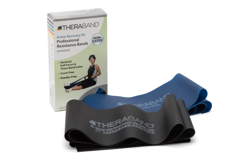 THERABAND RESISTANCE BAND KITS, LATEX FREE, ADVANCED KIT