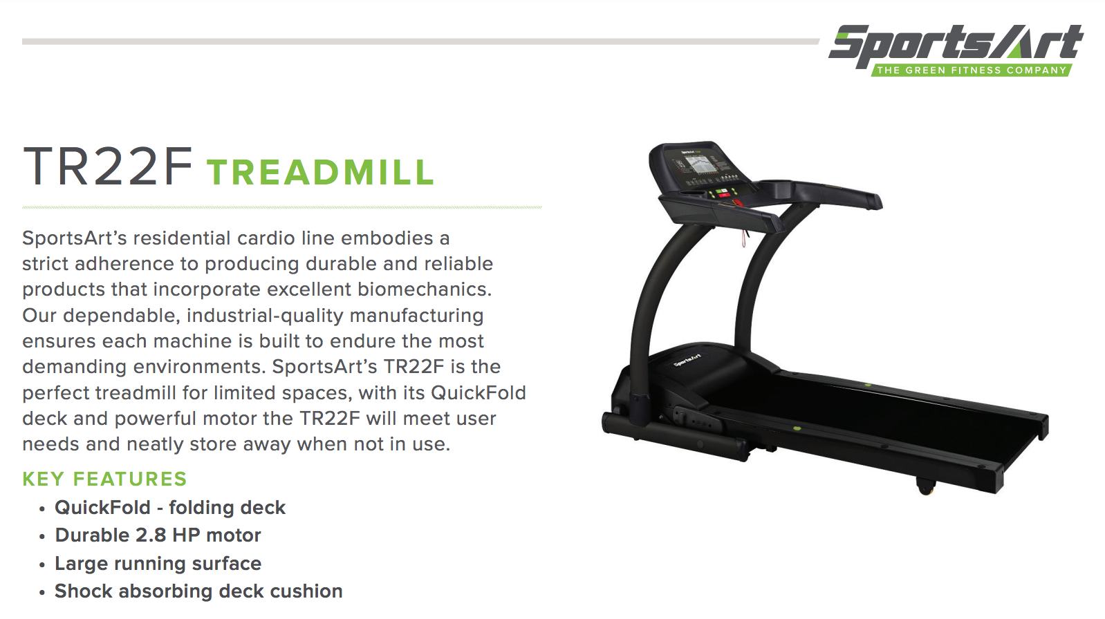 TR22F Residential Fold Treadmill