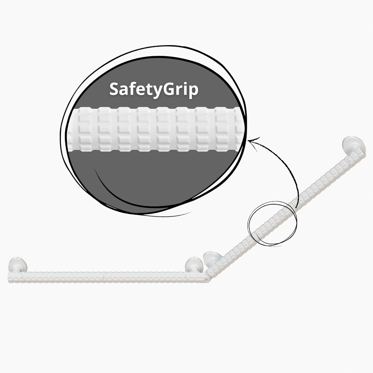 SafetyGrip® Grab Bar | Angle Adjustable for Safety | Performance Health