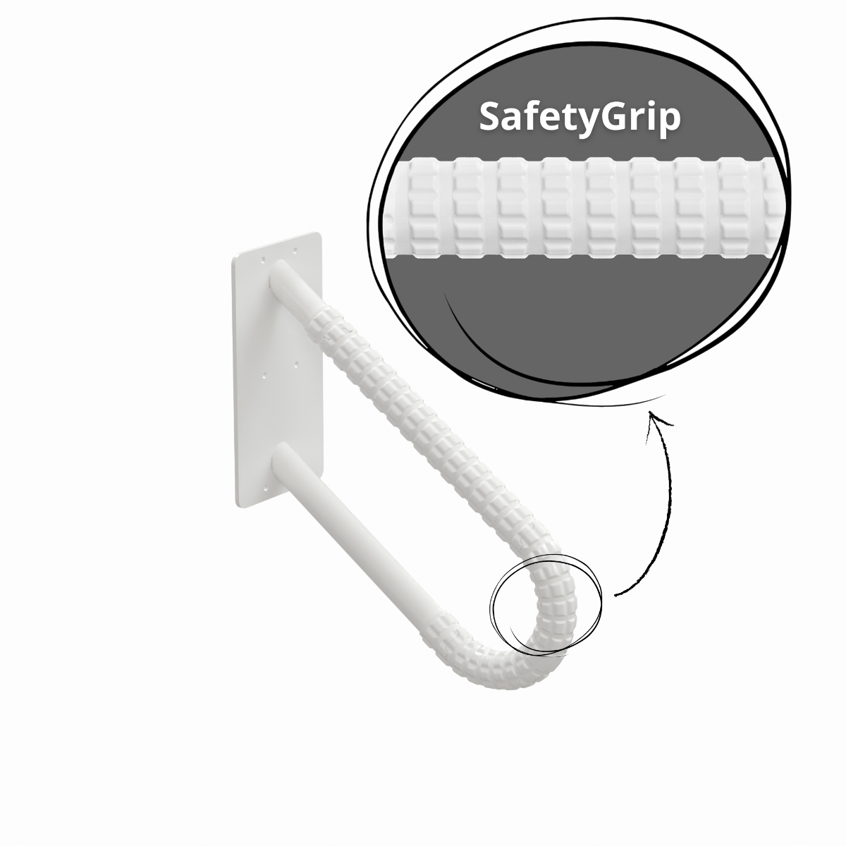 SafetyGrip® StepAssist Grab Bar | Step & Support Handle | Performance ...