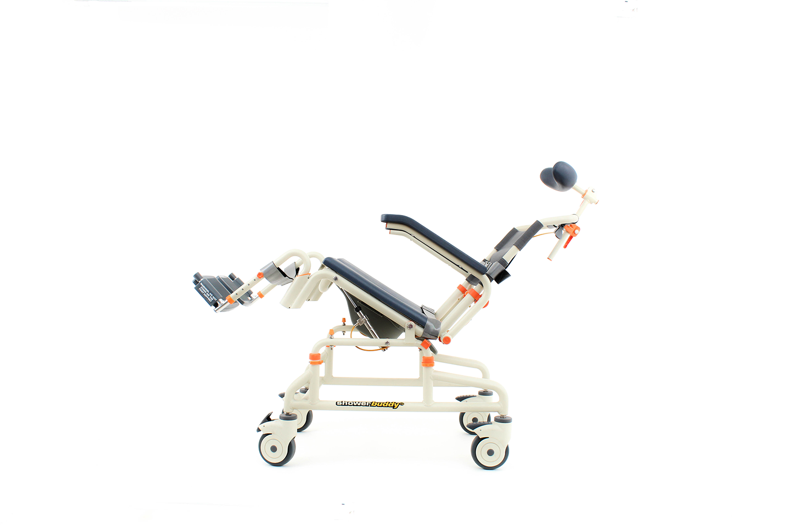 Roll In Buddy Tilt Safe and Effective Shower Commode Chair Performance Health