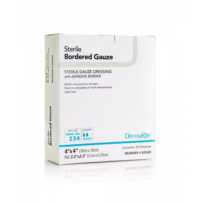 Bordered Gauze Wound Dressing With Adhesive Border Bordered Gauze Wound Dressing With Adhesive Border