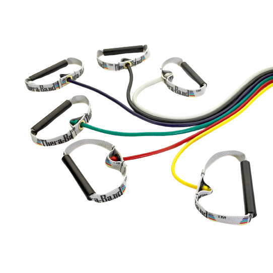 THERABAND Tubing with PVC Handles Performance Health