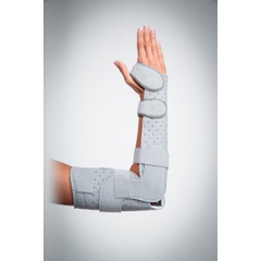 Chrisofix Universal Elbow and Wrist Orthosis 90°-110° - In use, outside of elbow