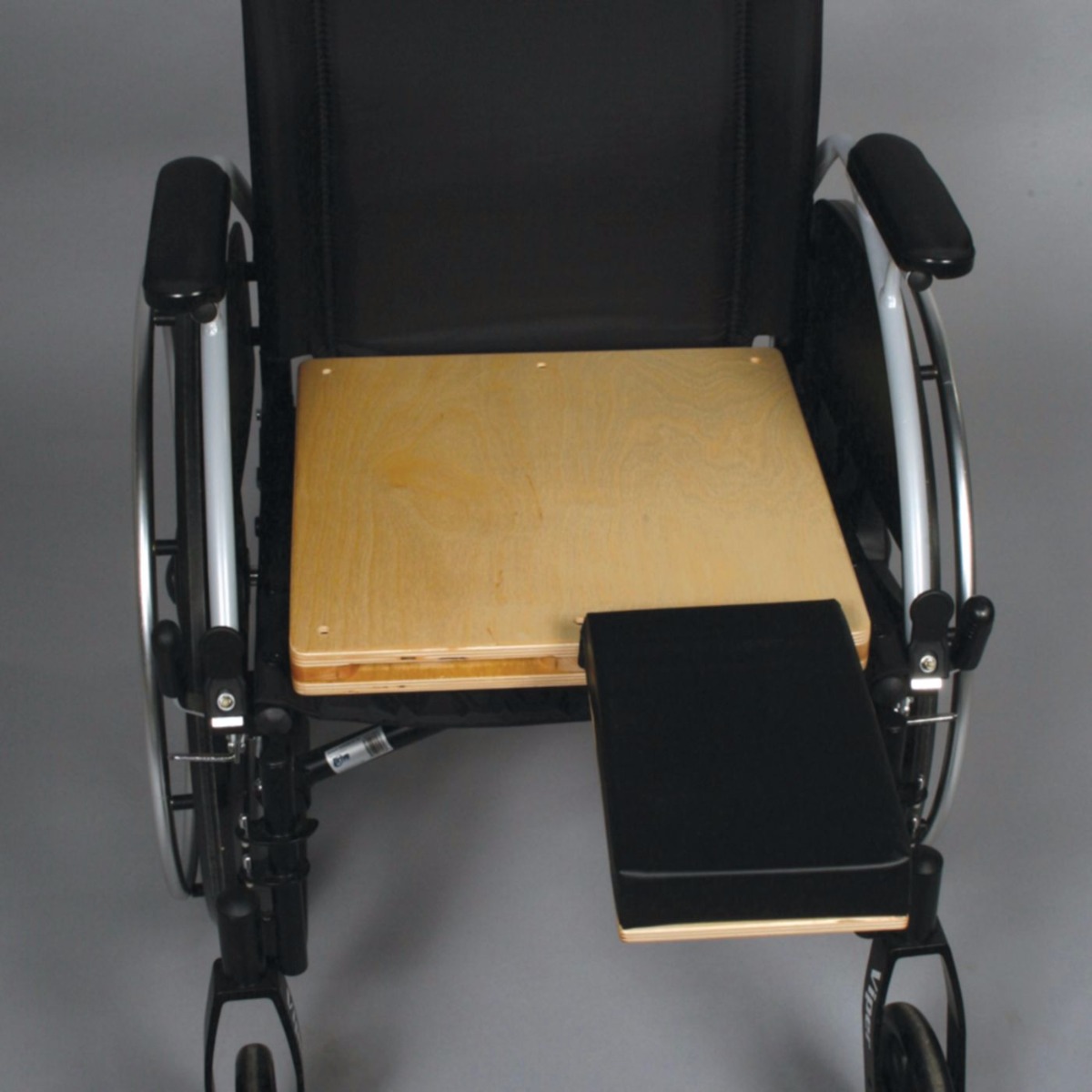 Unpadded Amputee Seat with Cushioned Stump Support