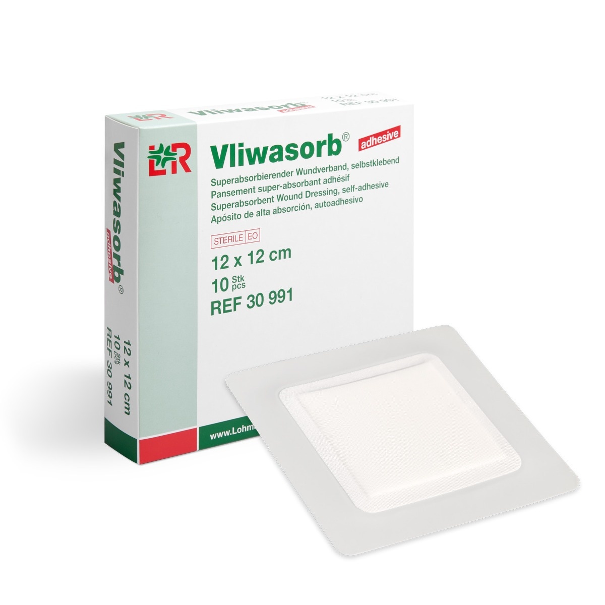 Vliwasorb 12 x 12cm Package