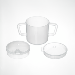 Spillproof Mug with Clear Lid, 8 oz