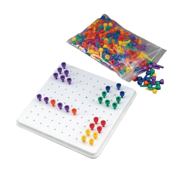 Sammons Preston Multi-Colored Beaded Pegs and Peg Board