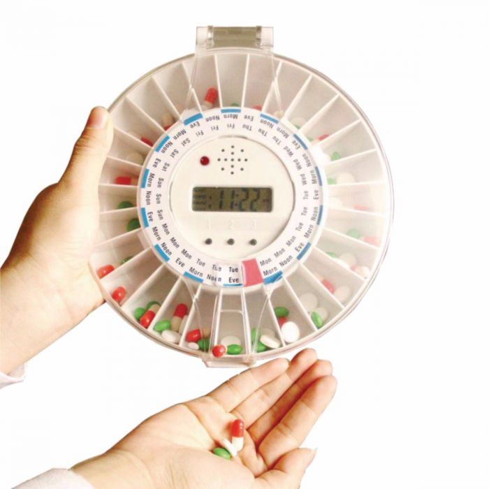 Round Med-E-Lert Pill Organizer